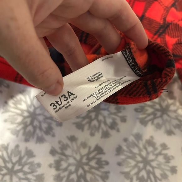 Carters quarter button up fleece 3t - Picture 4 of 6